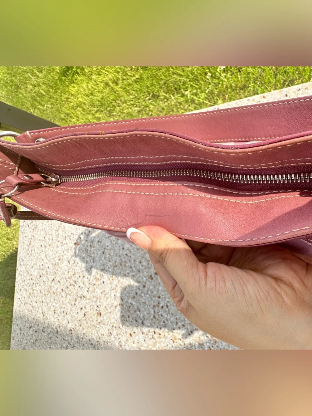 Coach Zoe Optic Signature Hobo Bag F14711 Pink